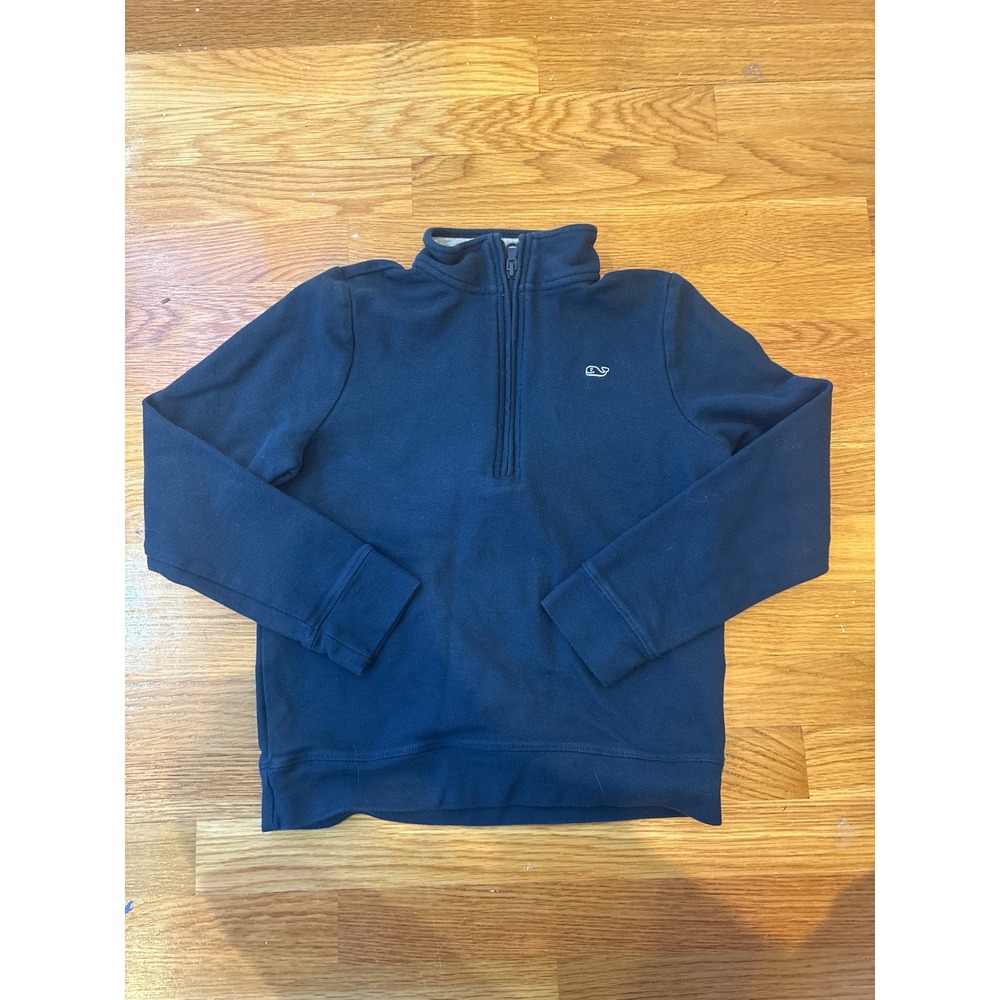 Vineyard‎ Vines Quarter Zip Pullover Navy Whale Logo Youth Size S
